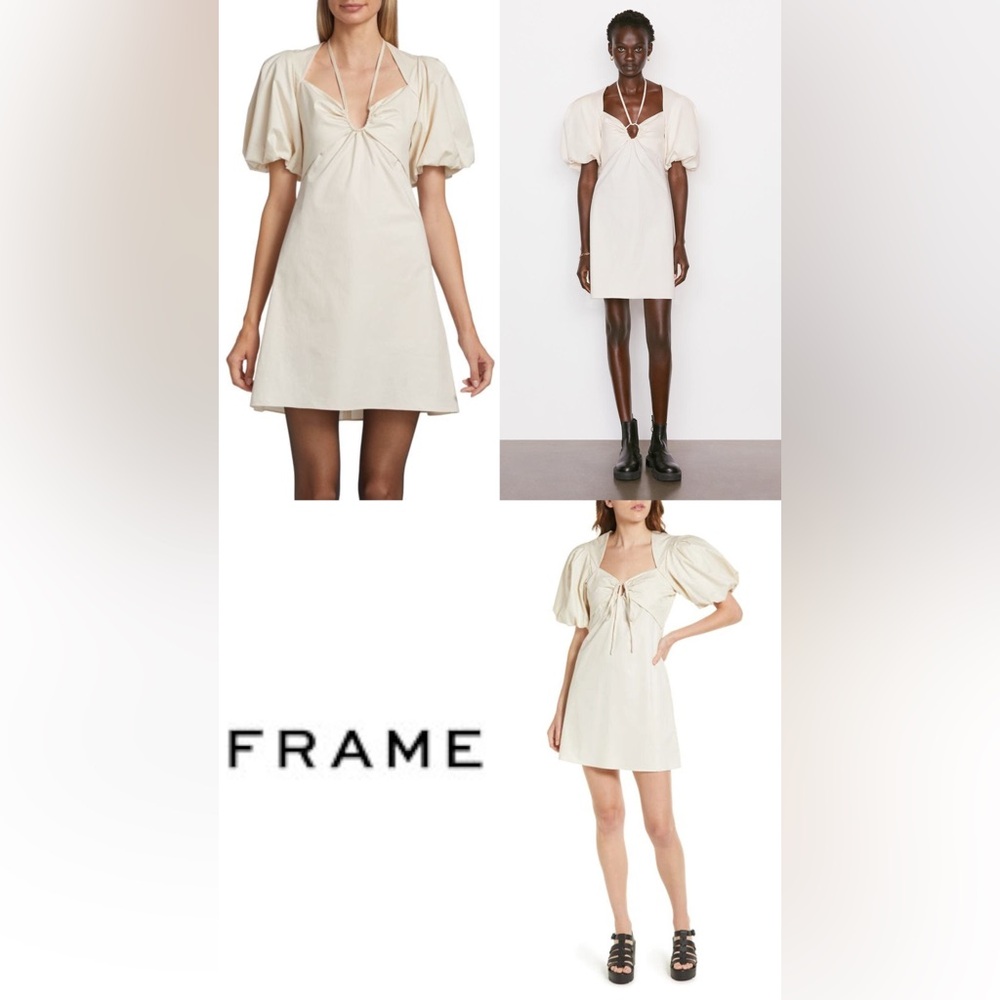 Frame Denim Cream Mini Dress